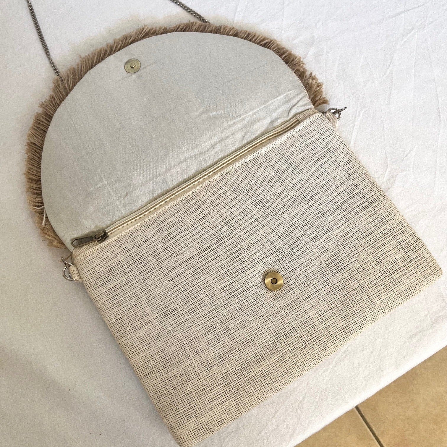 Coastal Shores | Natural Clutch Bag